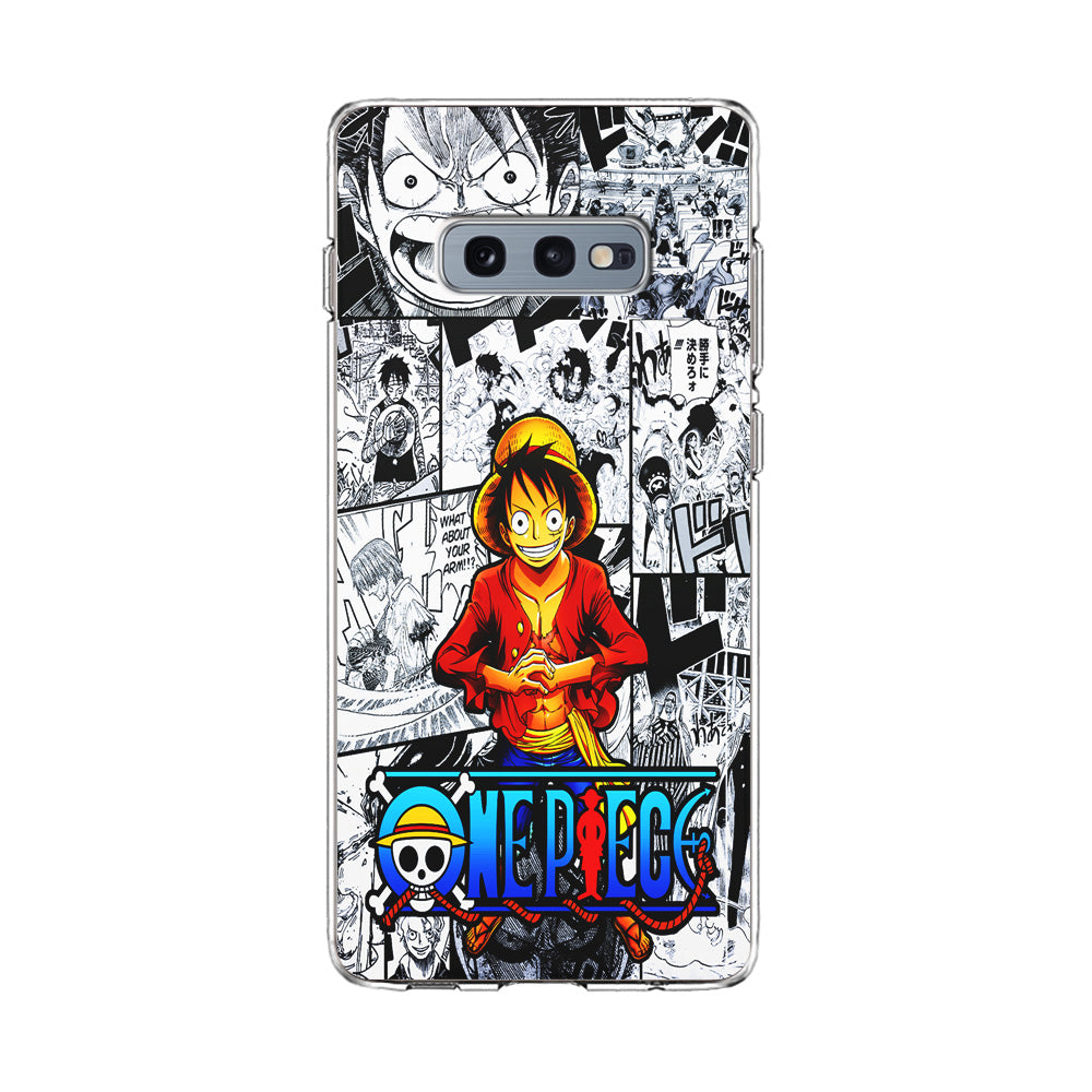 One Piece Luffy Comic Samsung Galaxy S10E Case