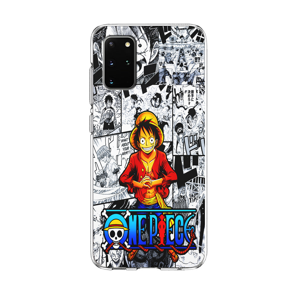 One Piece Luffy Comic Samsung Galaxy S20 Plus Case