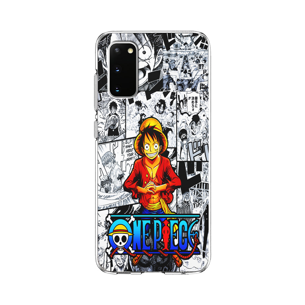 One Piece Luffy Comic Samsung Galaxy S20 Case