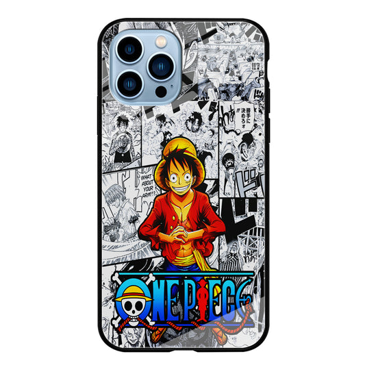 One Piece Luffy Comic iPhone 14 Pro Max Case-Phone Case-Tempered Glass Case-Altracase