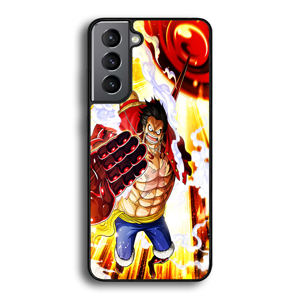 One Piece Luffy Gear Fourth Samsung Galaxy S24 Plus Case-Phone Case-Rubber Black (2D Case)-Altracase