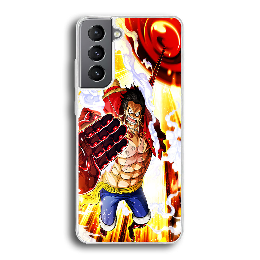 One Piece Luffy Gear Fourth Samsung Galaxy S24 Plus Case-Phone Case-Rubber White (2D Case)-Altracase