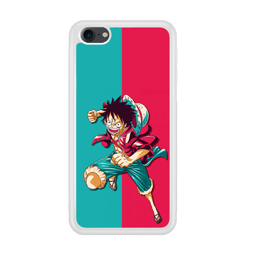 One Piece Luffy Red Blue iPod Touch 6 Case