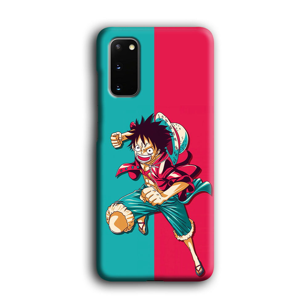 One Piece Luffy Red Blue Samsung Galaxy S20 Case