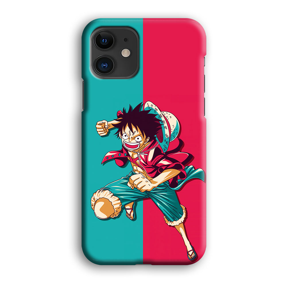 One Piece Luffy Red Blue iPhone 12 Mini Case