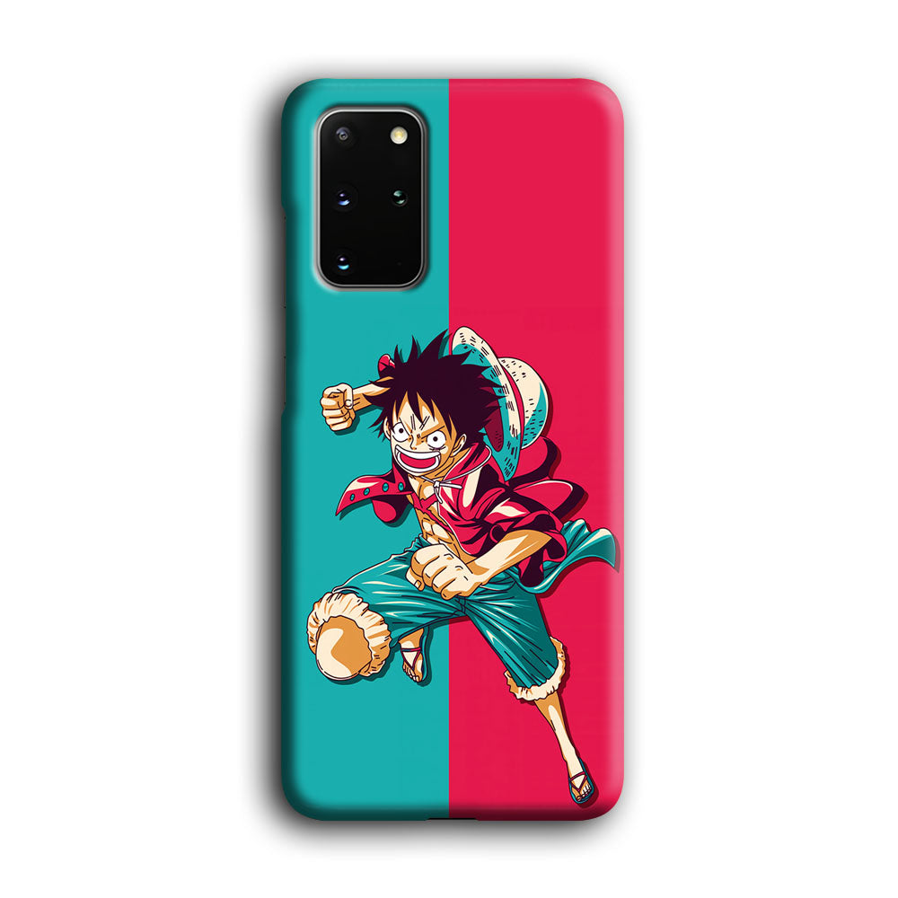 One Piece Luffy Red Blue Samsung Galaxy S20 Plus Case