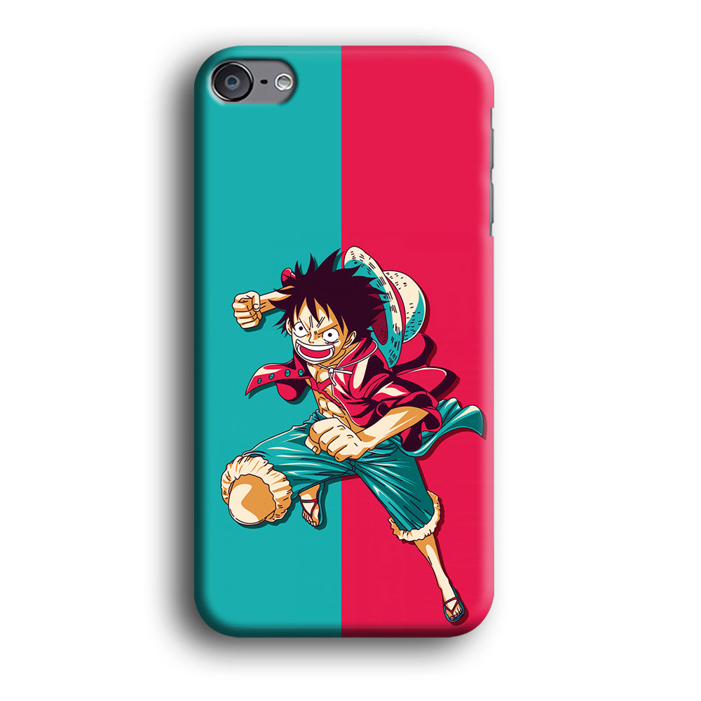 One Piece Luffy Red Blue iPod Touch 6 Case