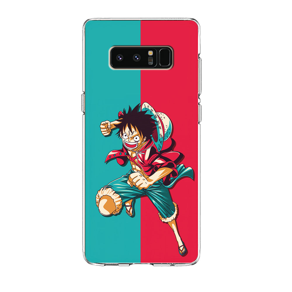 One Piece Luffy Red Blue Samsung Galaxy Note 8 Case