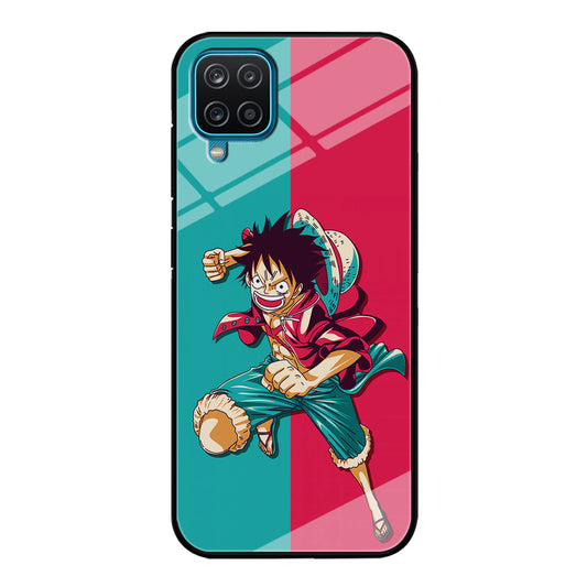 One Piece Luffy Red Blue Samsung Galaxy A12 Case