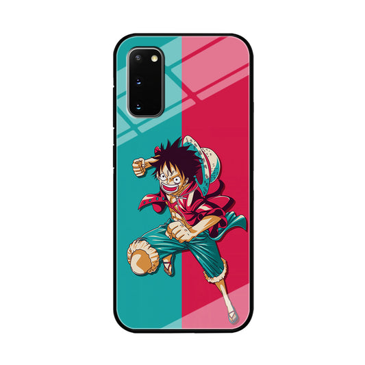 One Piece Luffy Red Blue Samsung Galaxy S20 Case