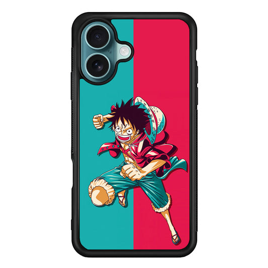 One Piece Luffy Red Blue iPhone 16 Plus Case - Altracase
