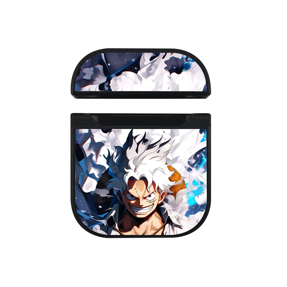 One Piece Luffy Sun God Nika Apple AirPods Case-AirPod Case-Black-Altracase