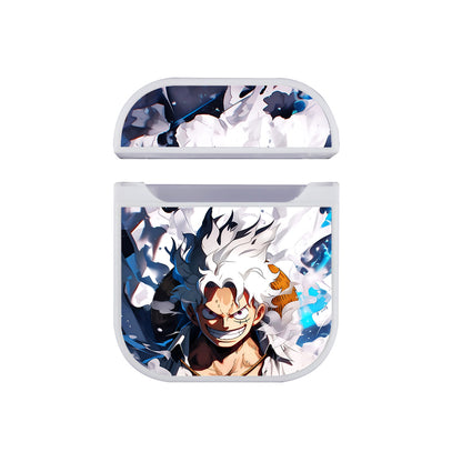 One Piece Luffy Sun God Nika Apple AirPods Case-AirPod Case-White-Altracase
