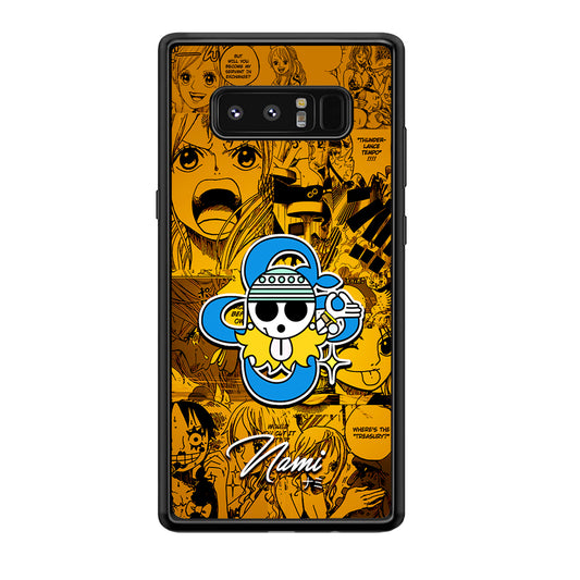 One Piece Nami Logo Comic Samsung Galaxy Note 8 Case