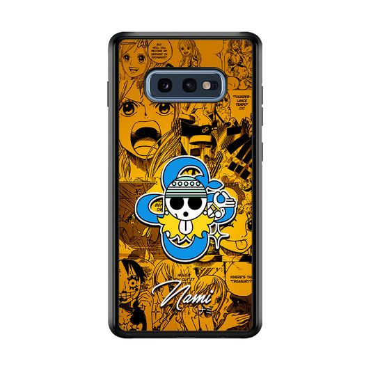 One Piece Nami Logo Comic Samsung Galaxy S10E Case