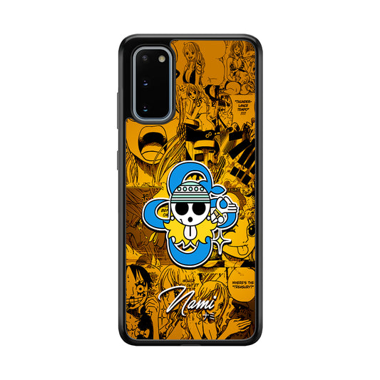 One Piece Nami Logo Comic Samsung Galaxy S20 Case