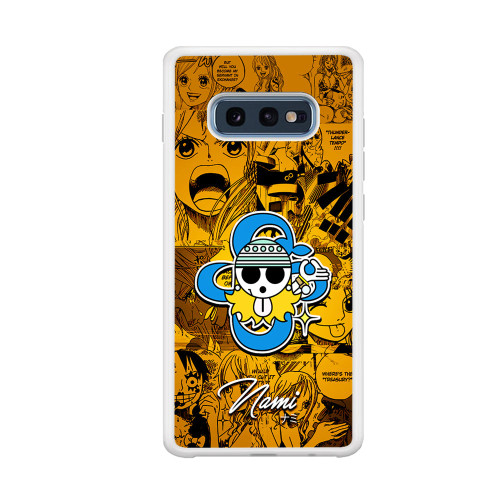 One Piece Nami Logo Comic Samsung Galaxy S10E Case