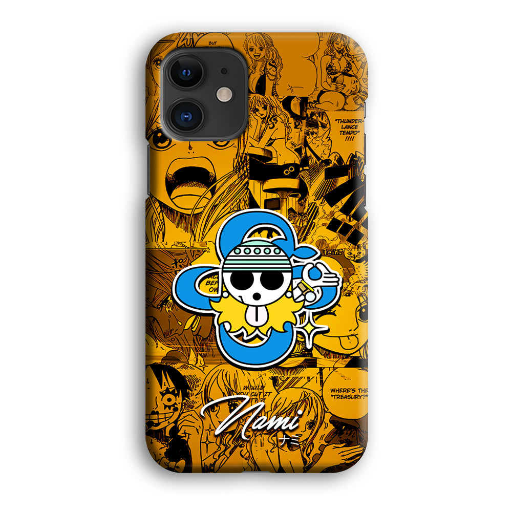 One Piece Nami Logo Comic iPhone 12 Case