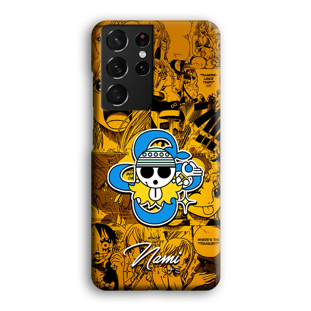 One Piece Nami Logo Comic Samsung Galaxy S22 Ultra Case