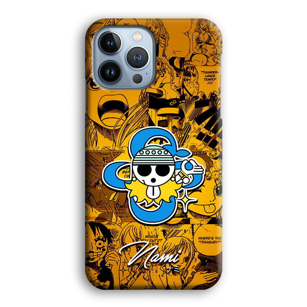 One Piece Nami Logo Comic iPhone 14 Pro Max Case