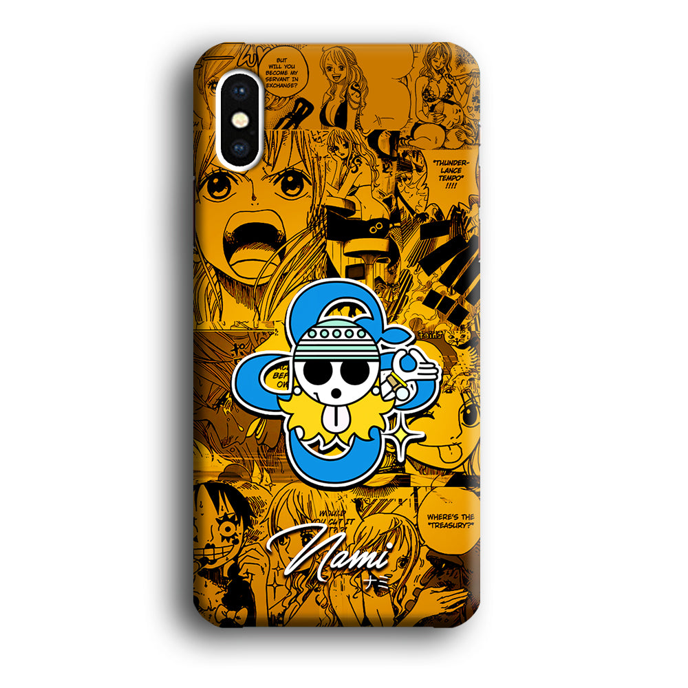 One Piece Nami Logo Comic iPhone Xs Case