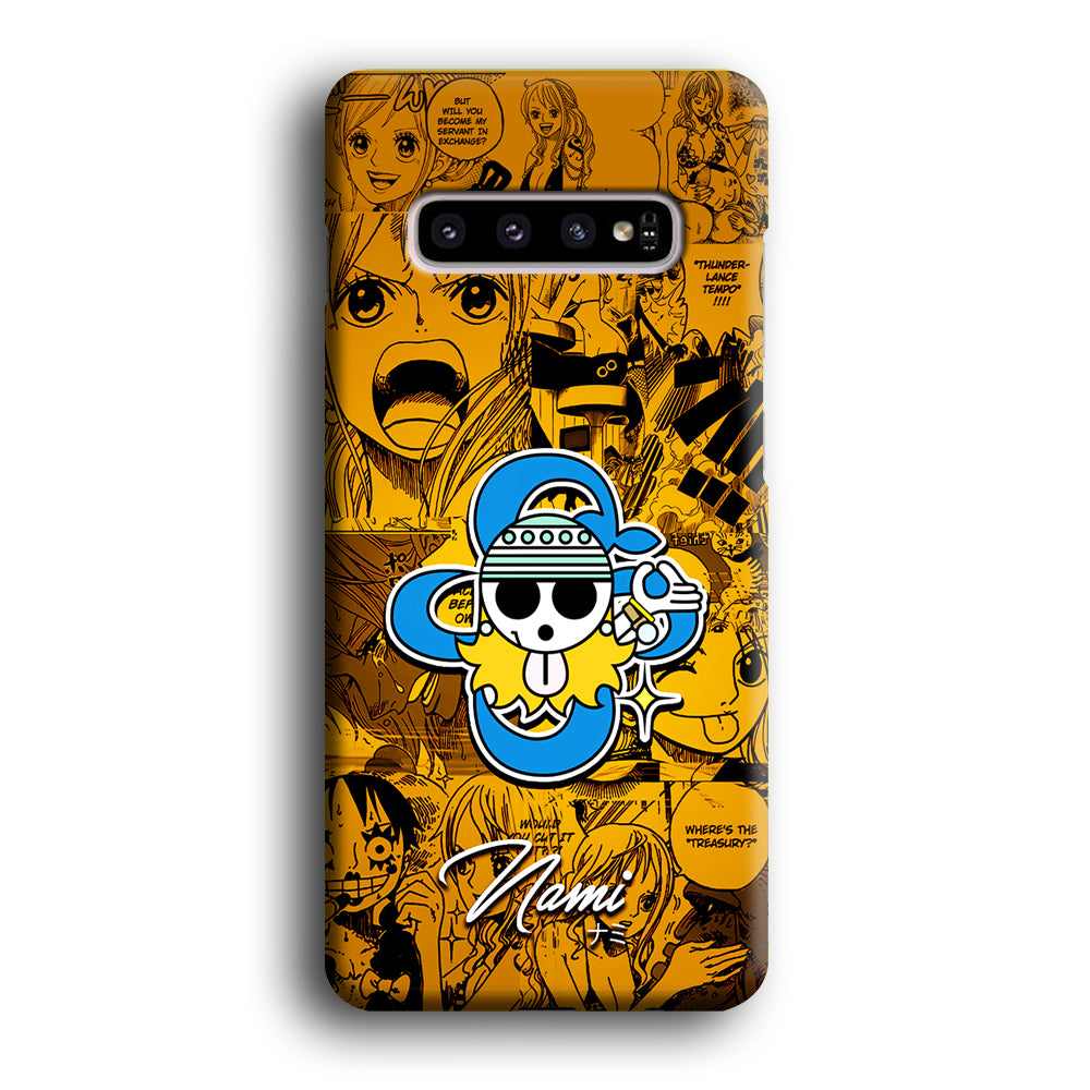 One Piece Nami Logo Comic Samsung Galaxy S10 Plus Case