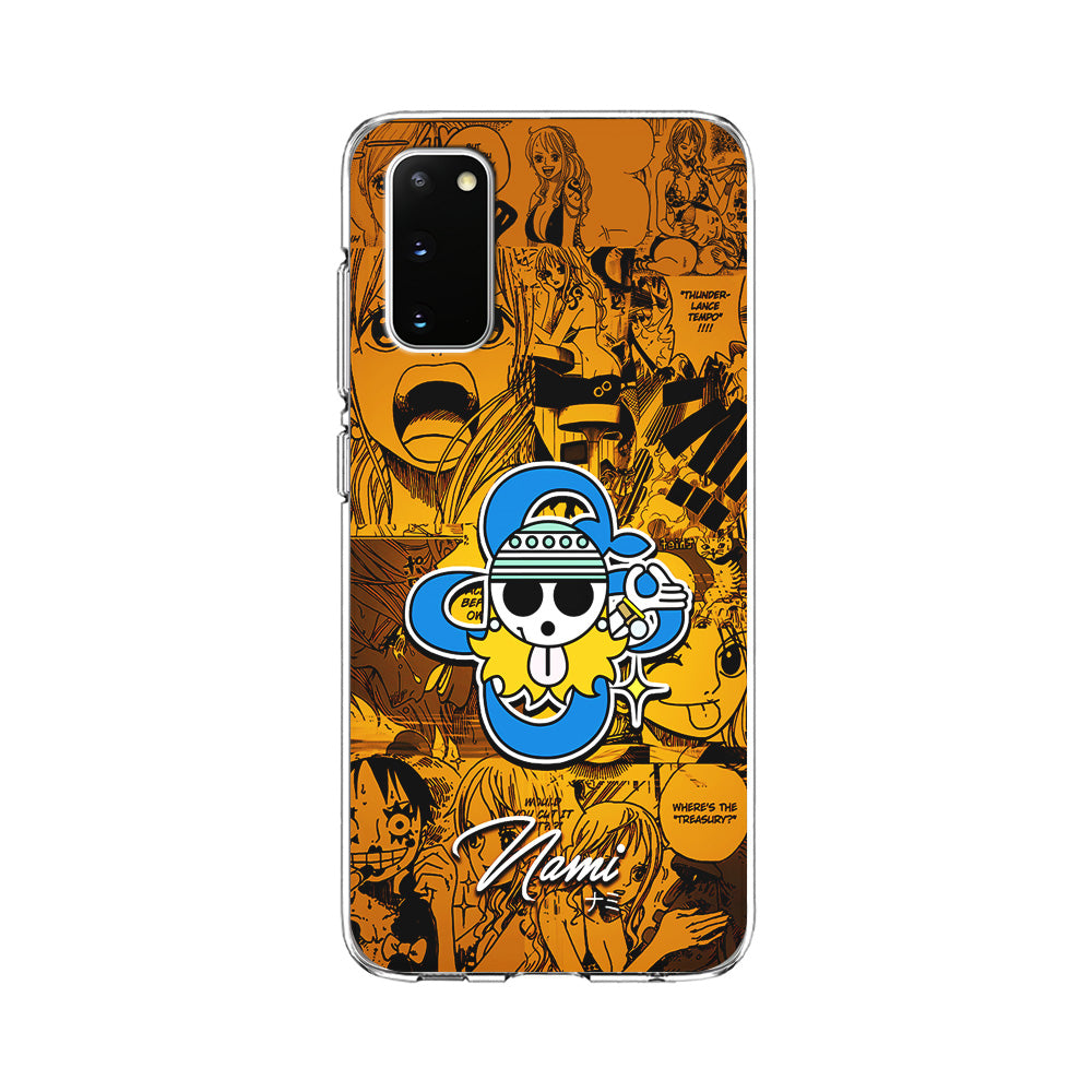 One Piece Nami Logo Comic Samsung Galaxy S20 Case