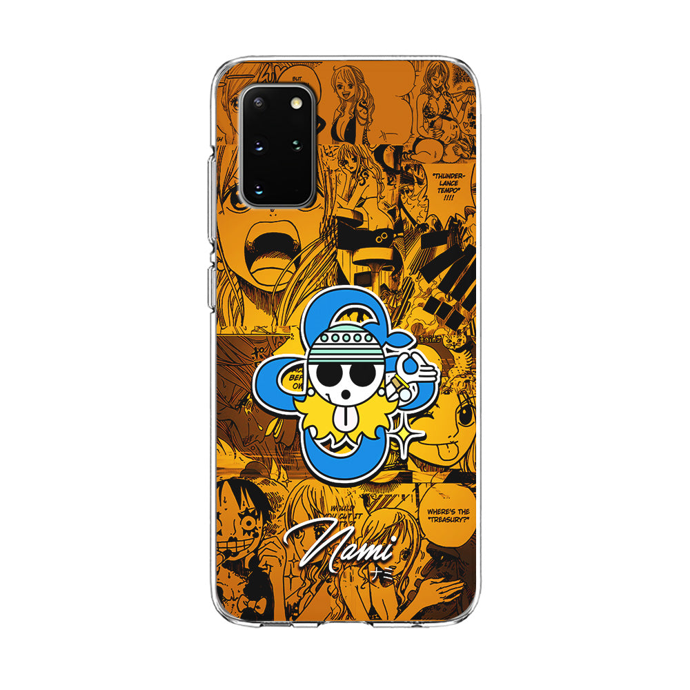 One Piece Nami Logo Comic Samsung Galaxy S20 Plus Case