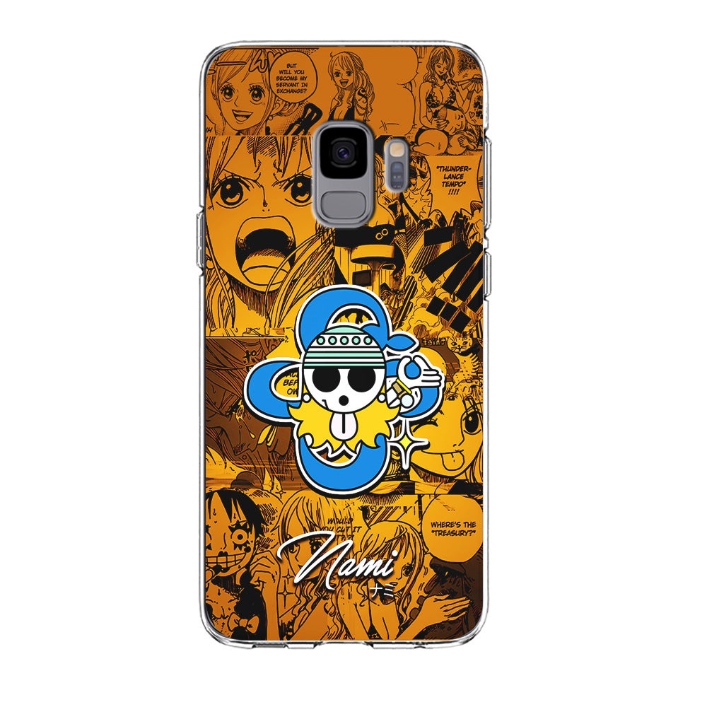 One Piece Nami Logo Comic Samsung Galaxy S9 Case