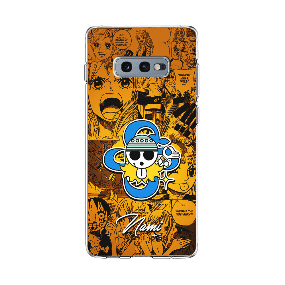 One Piece Nami Logo Comic Samsung Galaxy S10E Case