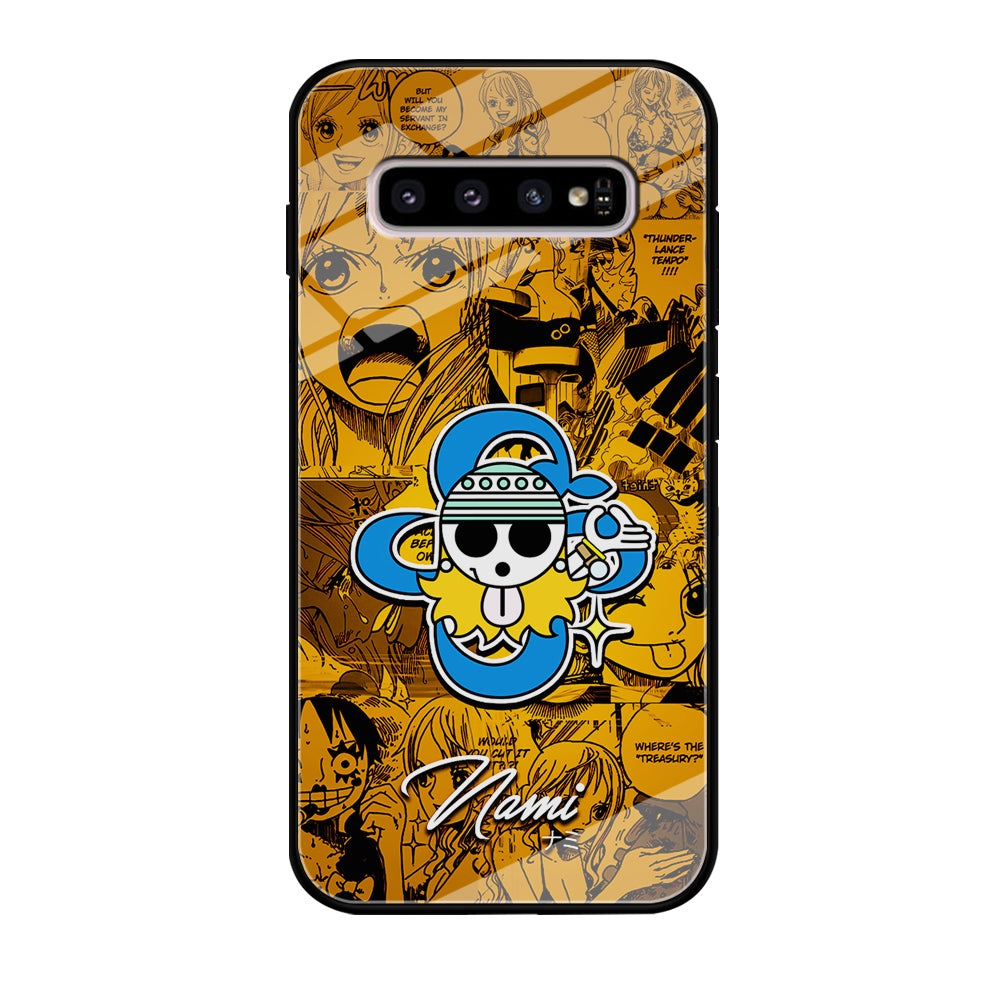 One Piece Nami Logo Comic Samsung Galaxy S10 Plus Case