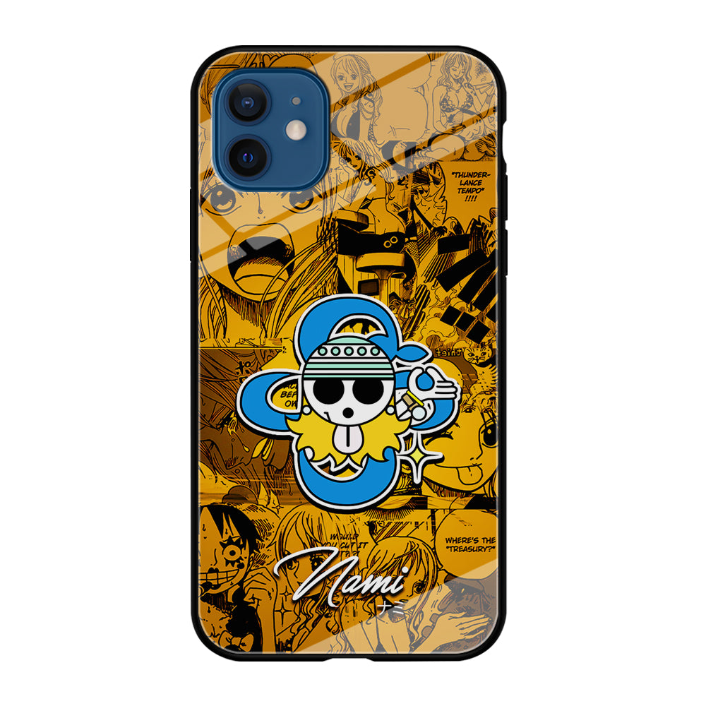 One Piece Nami Logo Comic iPhone 12 Case