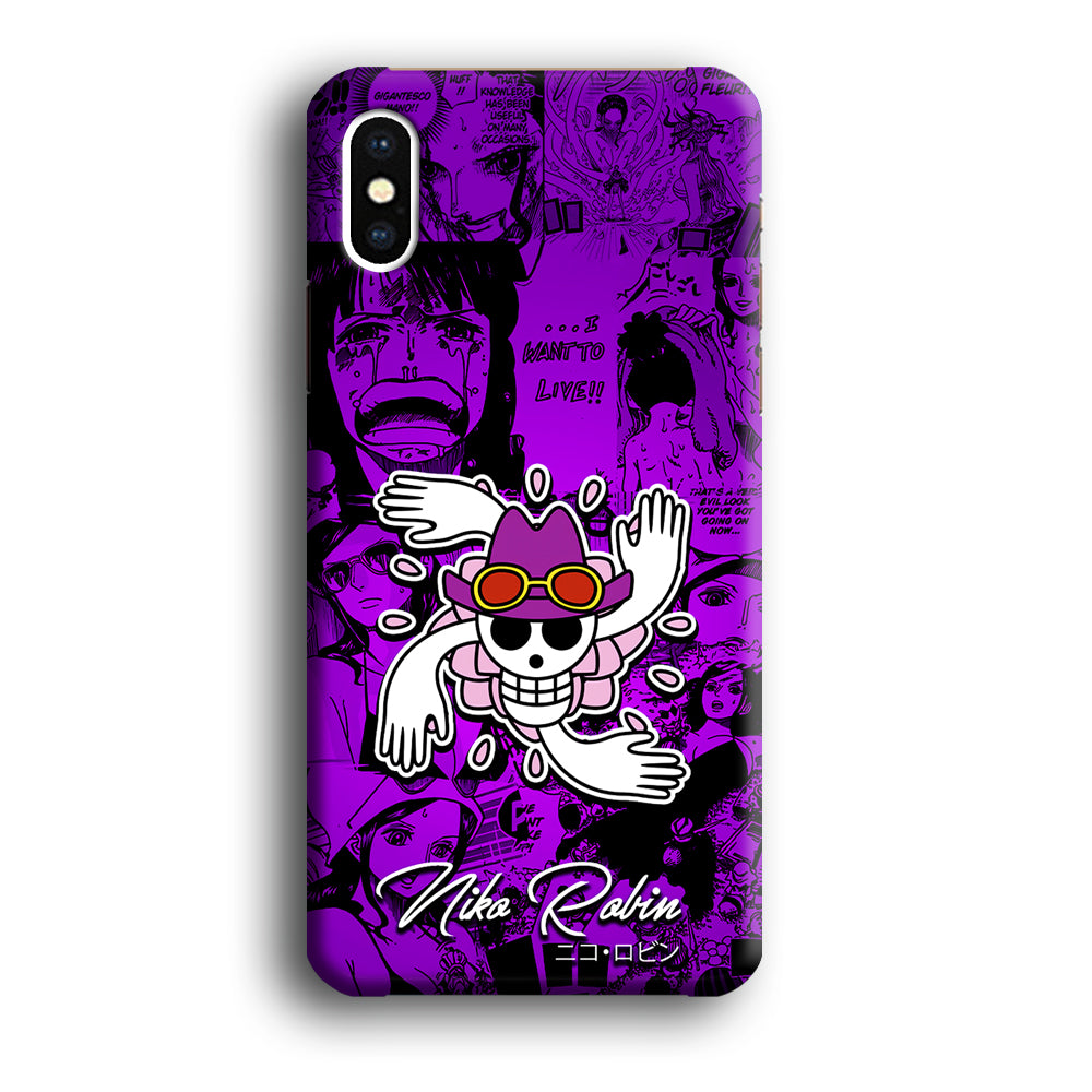 One Piece Robin Comic iPhone Xs Case