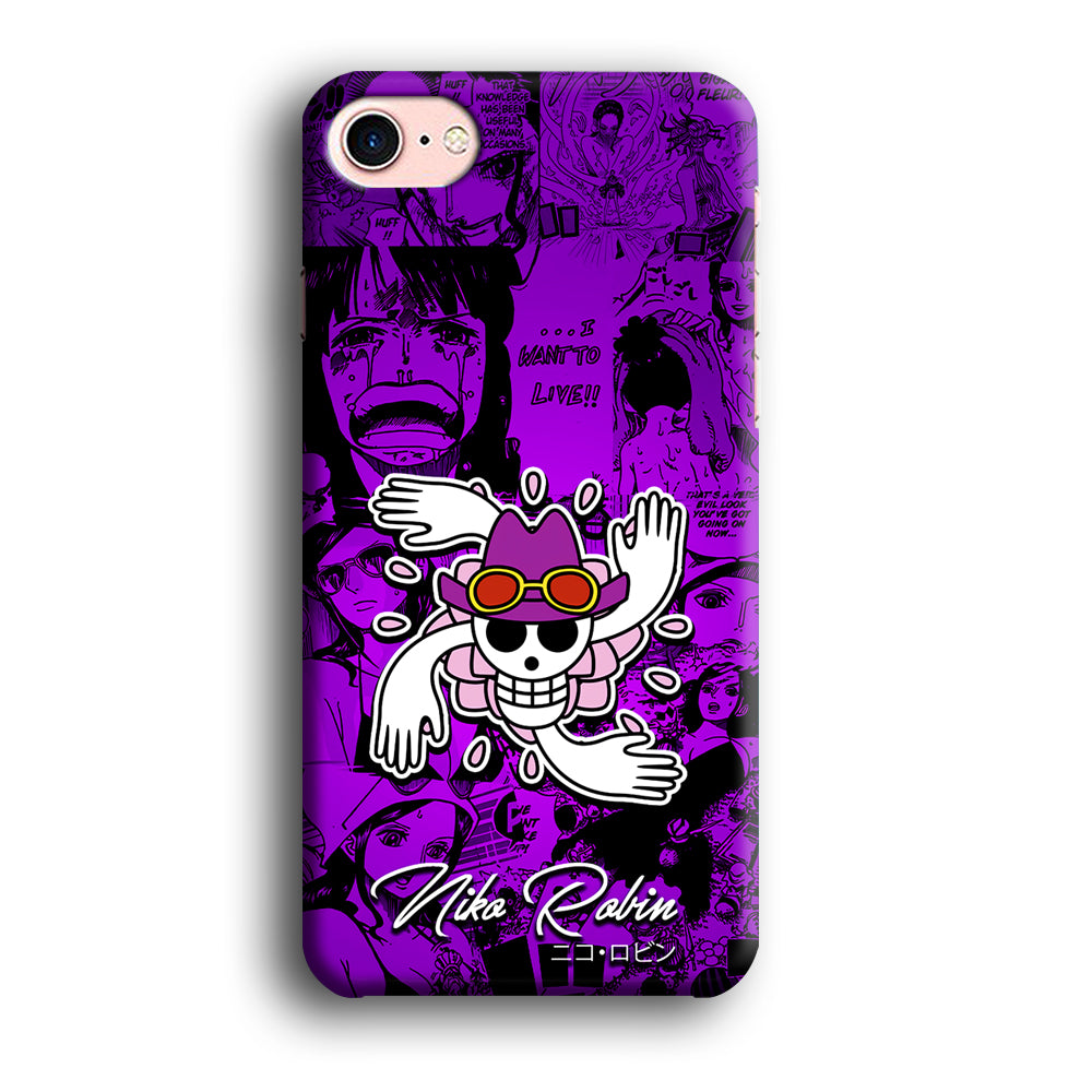 One Piece Robin Comic iPhone 8 Case