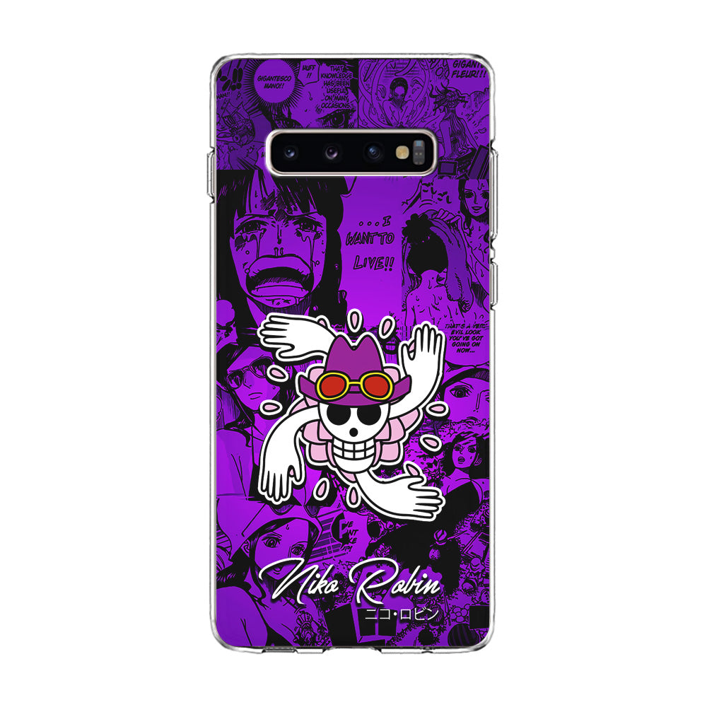 One Piece Robin Comic Samsung Galaxy S10 Plus Case