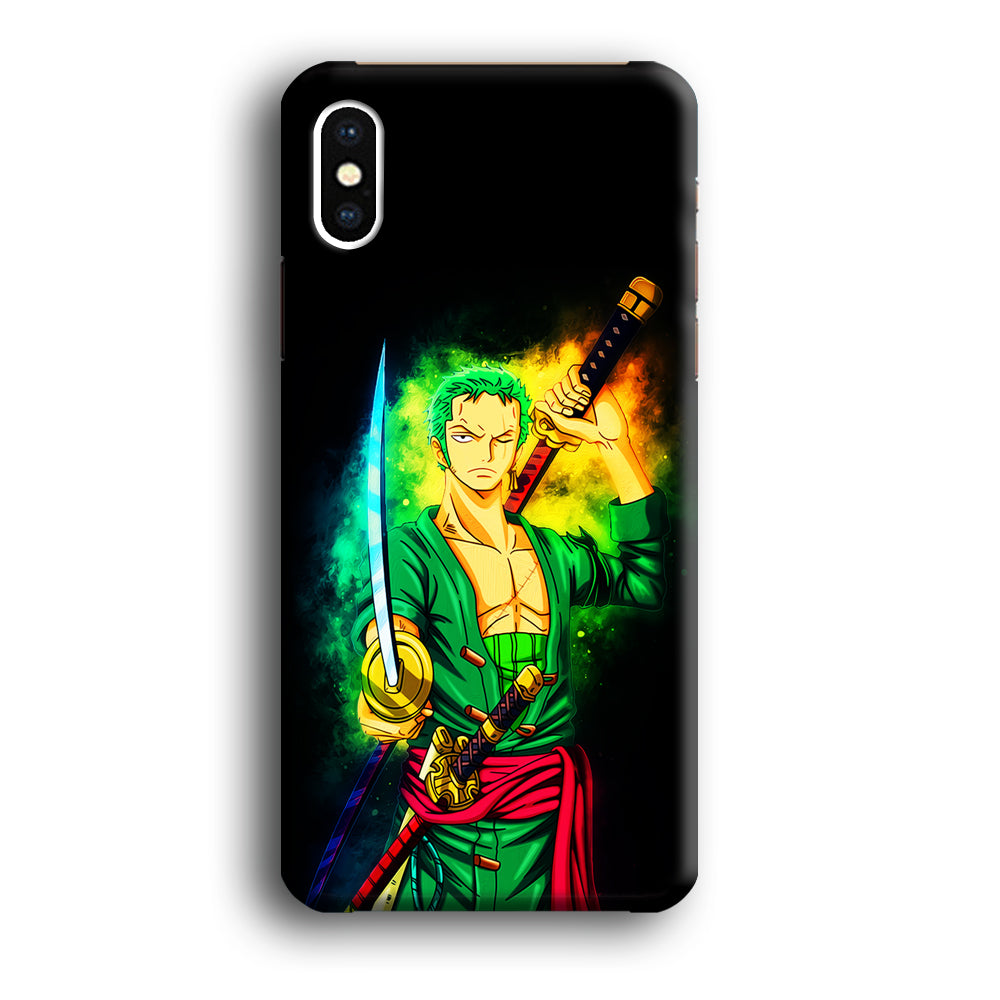 One Piece Roronoa Zoro Art iPhone Xs Case