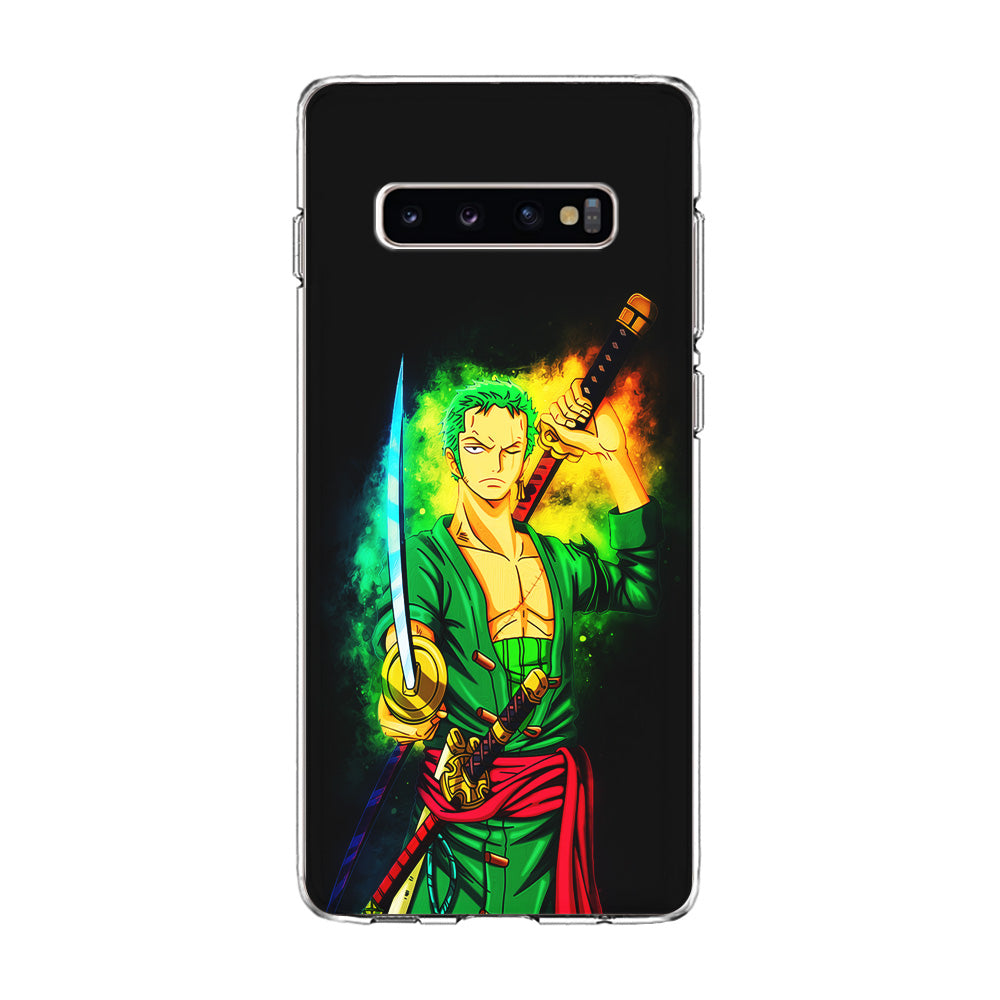 One Piece Roronoa Zoro Art Samsung Galaxy S10 Plus Case