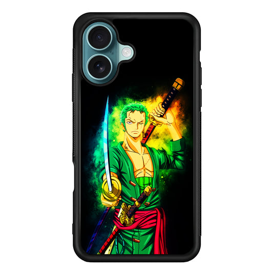 One Piece Roronoa Zoro Art iPhone 16 Case - Altracase