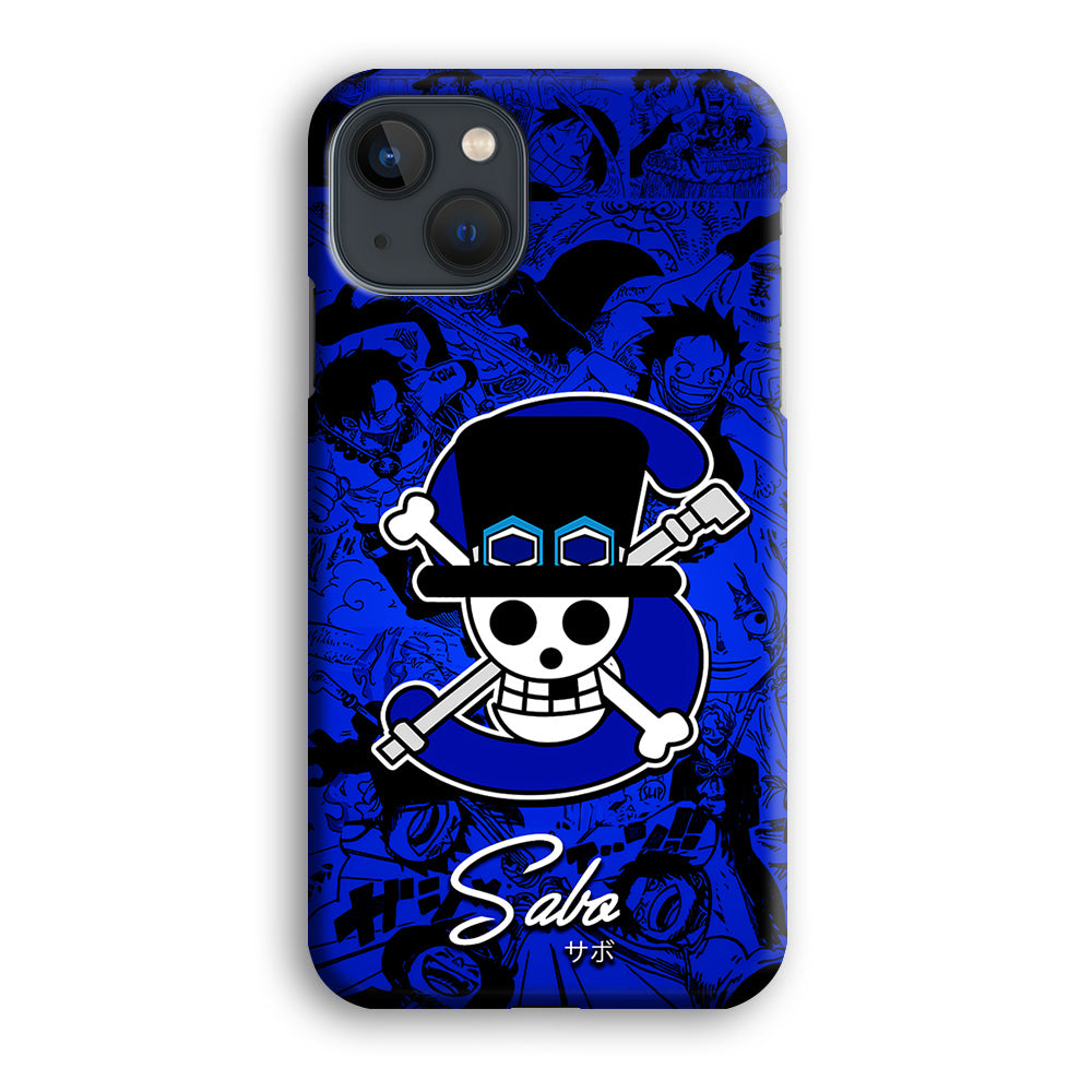 One Piece Sabo Logo Comic iPhone 14 Plus Case