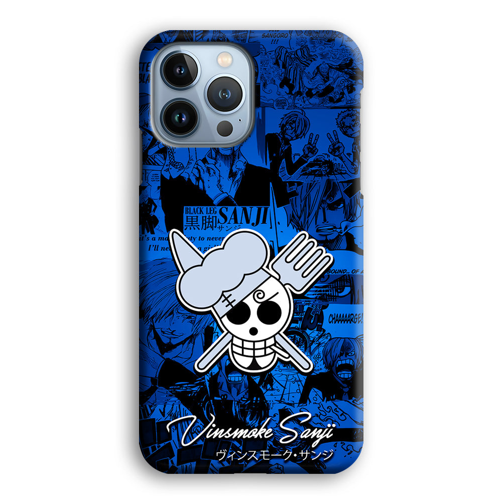 One Piece Sanji Logo Comic iPhone 14 Pro Case