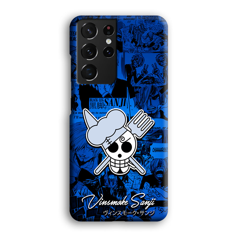 One Piece Sanji Logo Comic Samsung Galaxy S21 Ultra Case-Phone Case-3D Case-Altracase