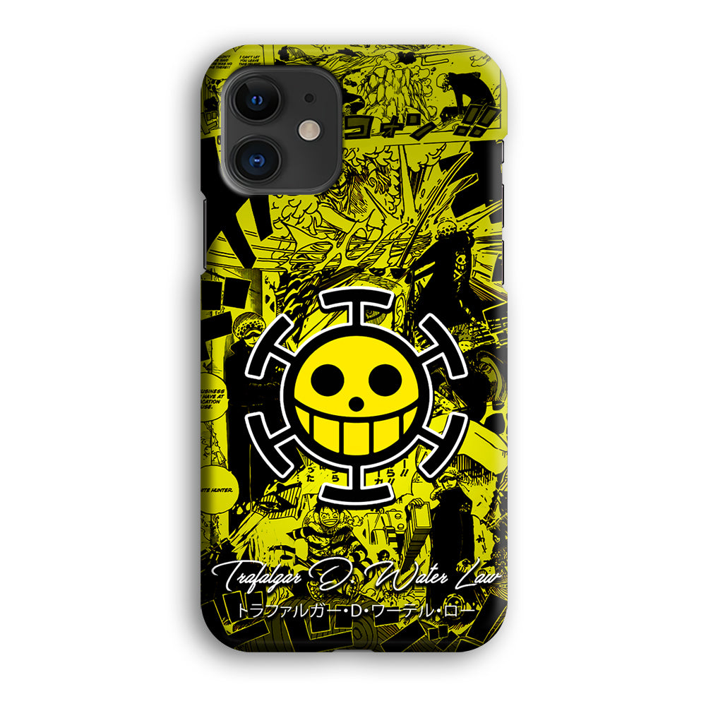 One Piece Trafalgar Law Comic iPhone 12 Case