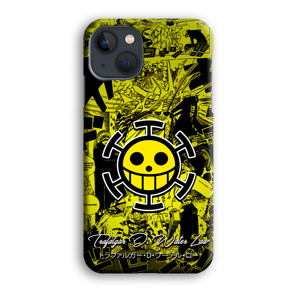 One Piece Trafalgar Law Comic iPhone 14 Plus Case