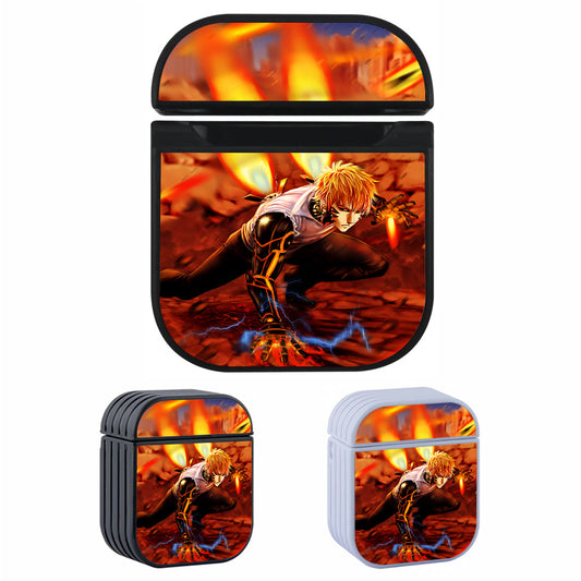 One Punch Man Genos Cyborg Hard Plastic Case Cover For Apple Airpods