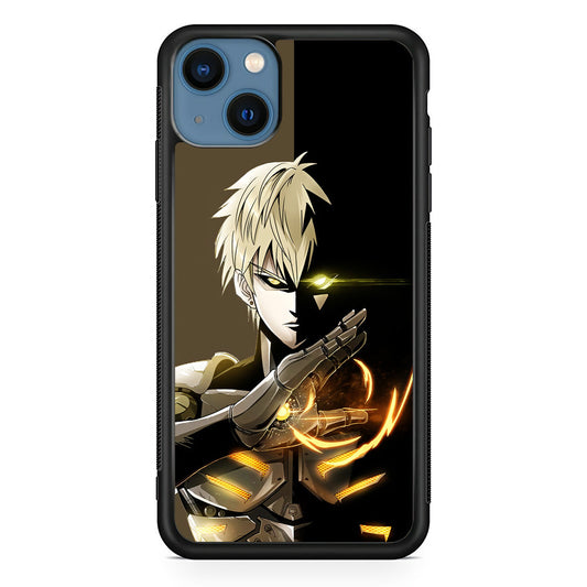 One Punch Man Genos Cyborg iPhone 14 Case-Phone Case-Rubber Black (2D Case)-Altracase