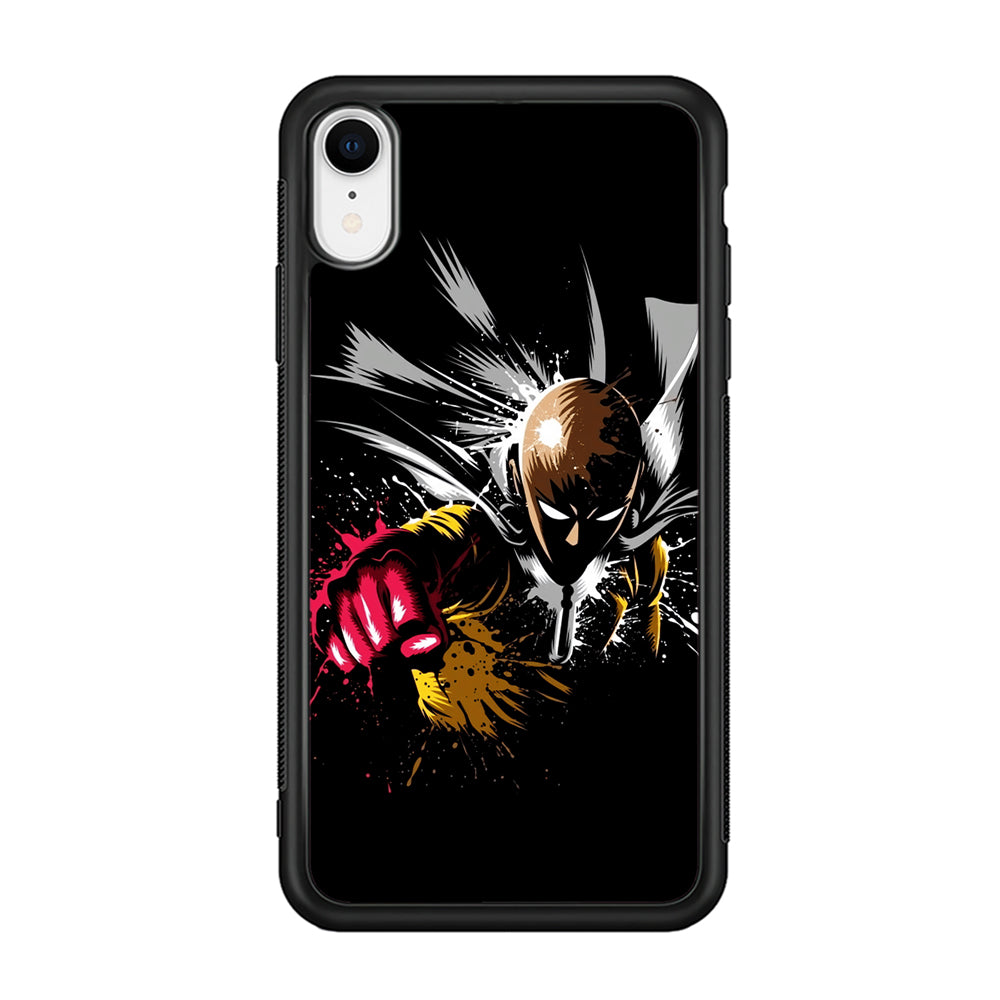 One Punch Man Saitama Painting iPhone XR Case