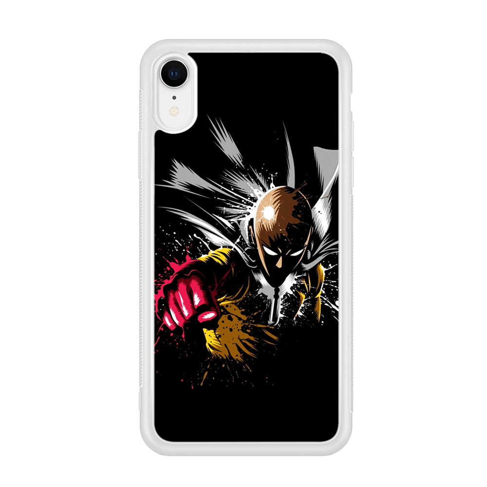 One Punch Man Saitama Painting iPhone XR Case