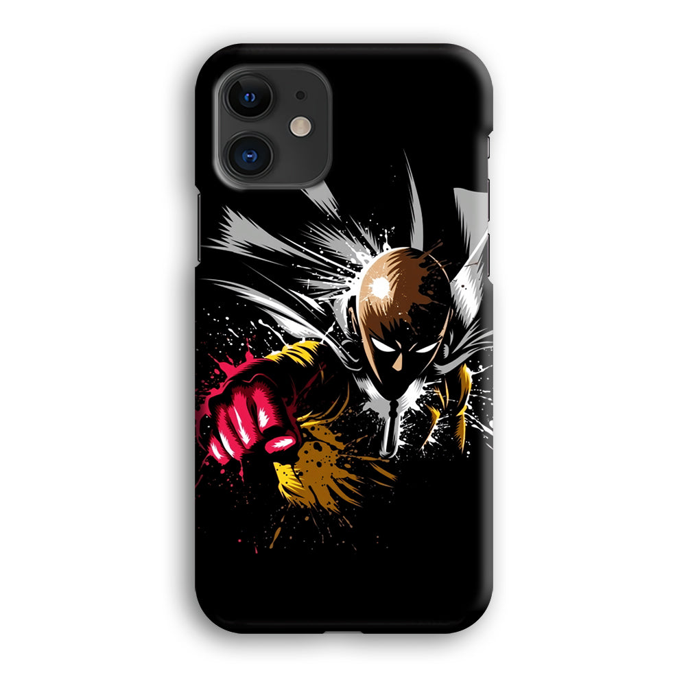 One Punch Man Saitama Painting iPhone 12 Case