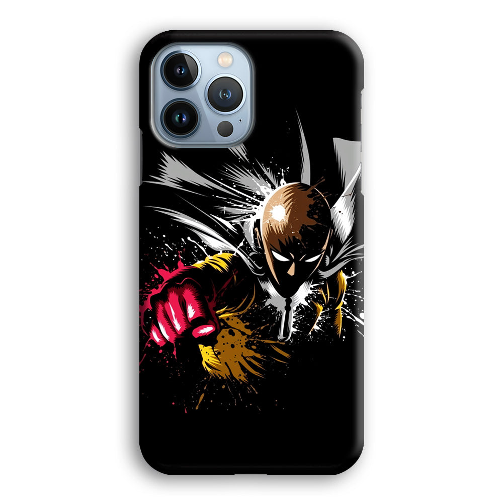 One Punch Man Saitama Painting iPhone 14 Pro Max Case