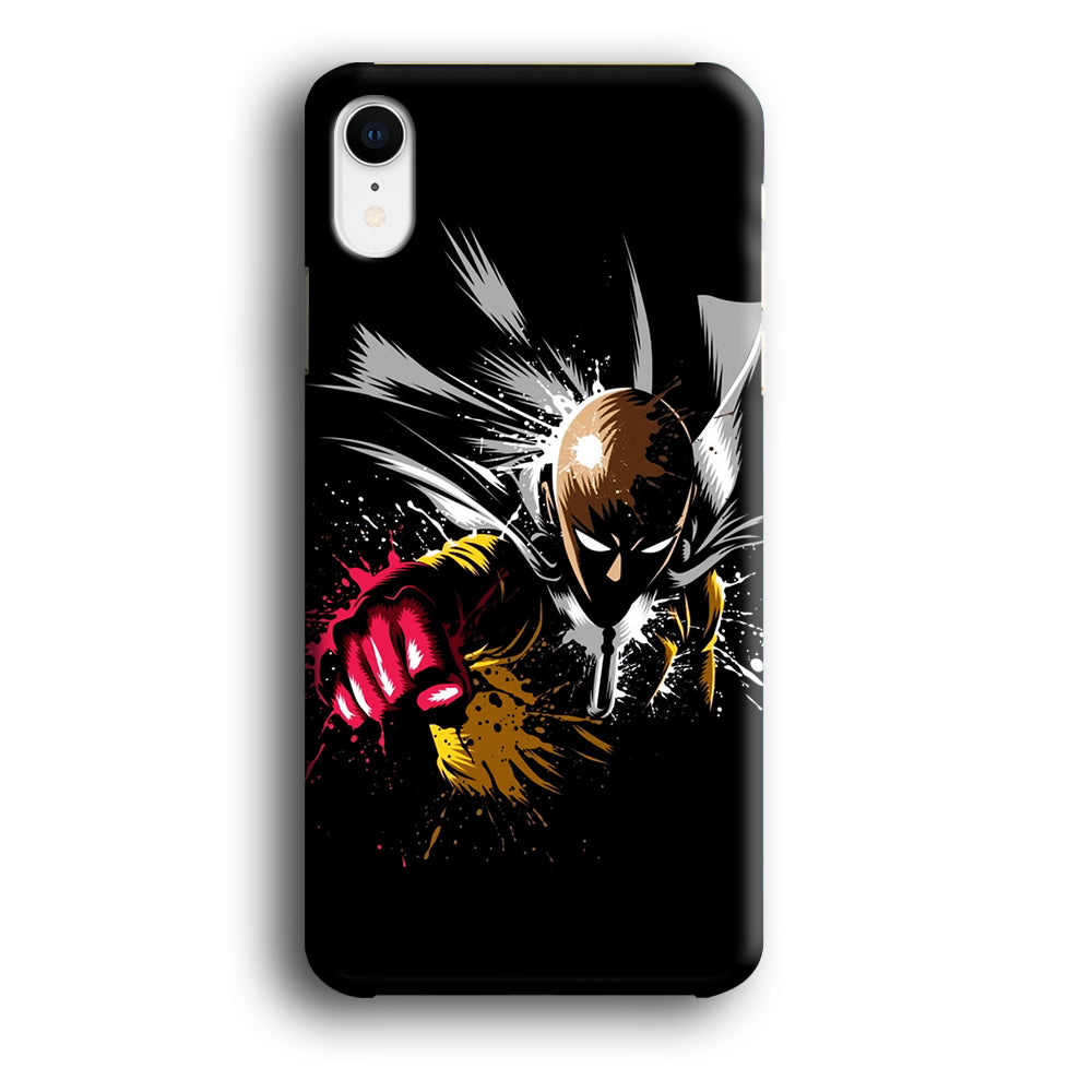 One Punch Man Saitama Painting iPhone XR Case